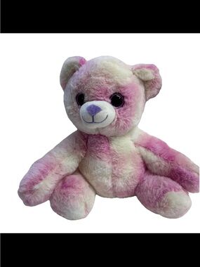 Plush Pink and Cream Teddy Bear Decorative Accent